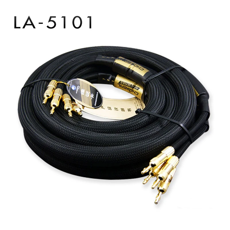 Аудиофил Hi-Fi кабель для динамиков Choseal 6N OCC, 24K позолоченный Банановый штекер, высококачественный кабель для динамиков 25 мм x 2,5 м LA-5101
Аудиофил Hi-Fi кабель для динамиков Choseal 6N OCC, 24K позолоченный Банановый штекер, высококачественный кабель для динамиков 25 мм x 2,5 м LA-5101