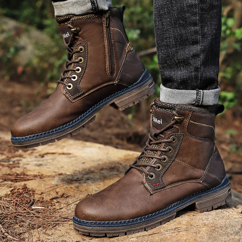 Shoes Men High Top Mens Casual Shoes Hot Sale Men's Leather Winter Boots Men Zapatillas Invierno Hombre Sneaker High Top For
Shoes Men High Top Mens Casual Shoes Hot Sale Men's Leather Winter Boots Men Zapatillas Invierno Hombre Sneaker High Top For