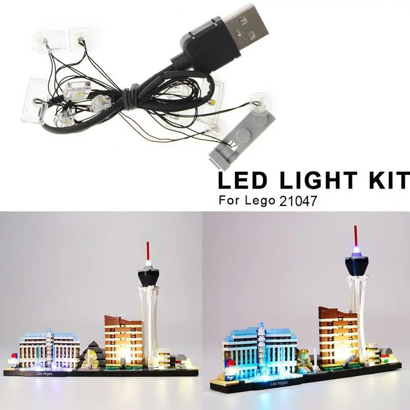 Assembled building blocks Led Light Kit For Architecture Lighting Compatible Las 21047 Vegas Set H8H0
Assembled building blocks Led Light Kit For Architecture Lighting Compatible Las 21047 Vegas Set H8H0