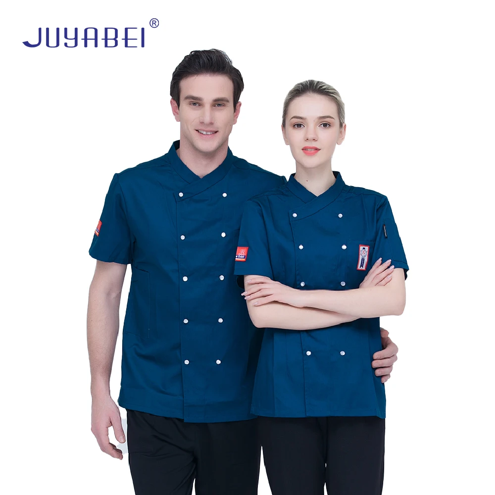 High Quality Short Sleeve Chef Jacket Reposteria Kitchen Cafe Kitchen Work Wear Bakery Cooking Tops Fast Food Chef Uniform
High Quality Short Sleeve Chef Jacket Reposteria Kitchen Cafe Kitchen Work Wear Bakery Cooking Tops Fast Food Chef Uniform