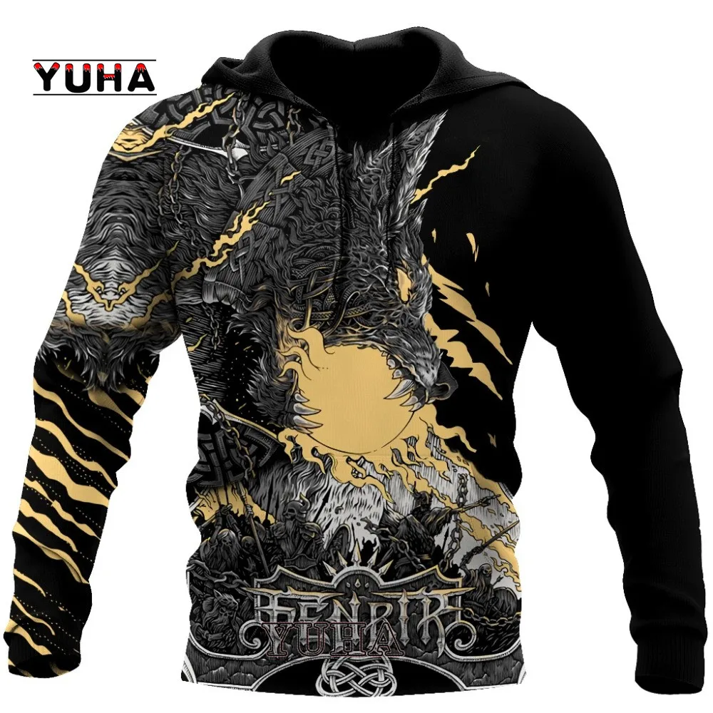 YUHA animal wolf hunter pattern 3D printing men's hoodie Harajuku fashion sweatshirt unisex casual pullover W886
YUHA animal wolf hunter pattern 3D printing men's hoodie Harajuku fashion sweatshirt unisex casual pullover W886