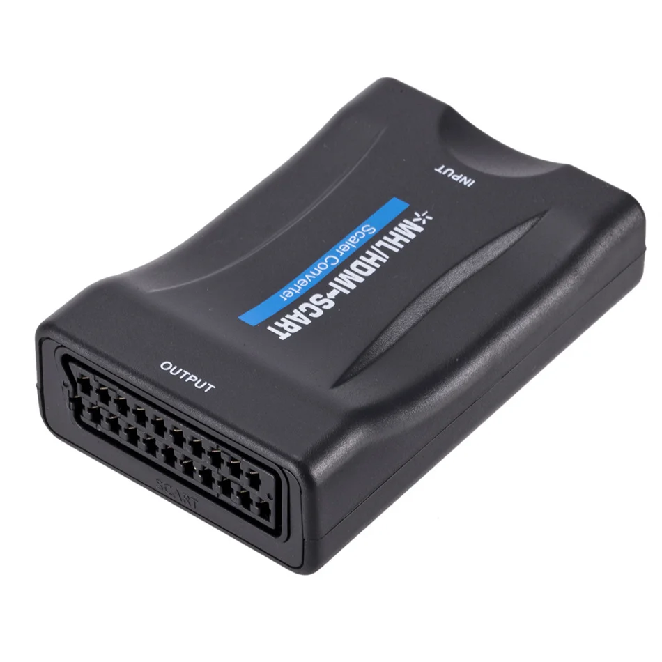 Full HD 1080P цифровой адаптер SCART HDMI-совместимый преобразователь видео высокого