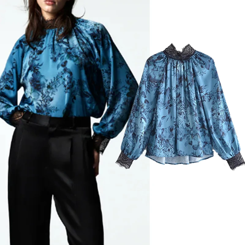 Za Women Shirt top 2022 New Fashion Retro Printing Lace Chiffon Women Shirt Elegant Chic Street Fashion Youth Shirt women
Za Women Shirt top 2022 New Fashion Retro Printing Lace Chiffon Women Shirt Elegant Chic Street Fashion Youth Shirt women