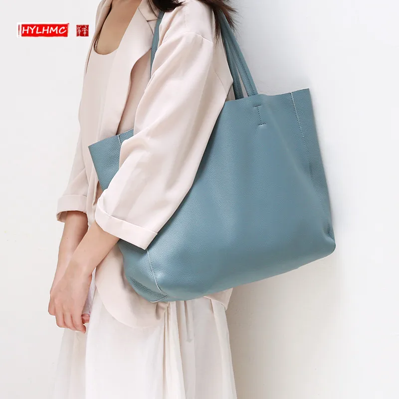 Genuine Leather Women Handbag Portable Tote Bag Briefcase Soft Leather Large Capacity Female Shoulder Computer Bag Cowhide Bags
Genuine Leather Women Handbag Portable Tote Bag Briefcase Soft Leather Large Capacity Female Shoulder Computer Bag Cowhide Bags