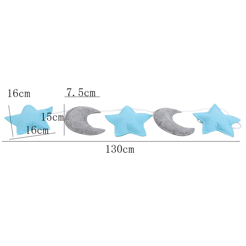 Children's Room Decoration Pendant Nordic Style Polyester Star Moon Party Banner Ornaments Home Bedroom Wall Decoration
Children's Room Decoration Pendant Nordic Style Polyester Star Moon Party Banner Ornaments Home Bedroom Wall Decoration