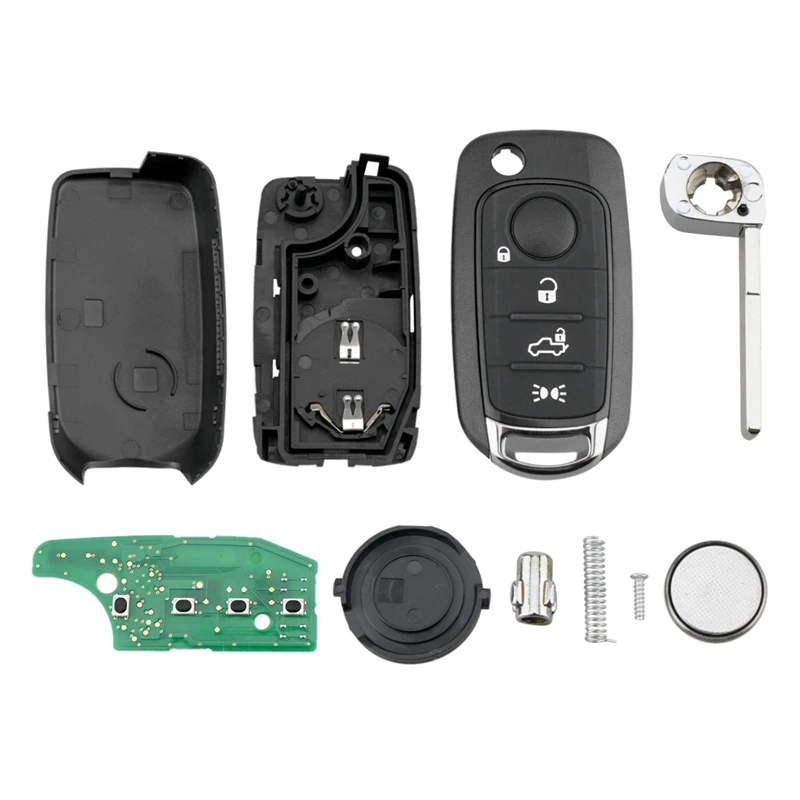 Car Smart Remote Key 4 Button 433MHz Fit for Fiat 500X Egea Tipo 2016-2018 4Achip
Car Smart Remote Key 4 Button 433MHz Fit for Fiat 500X Egea Tipo 2016-2018 4Achip