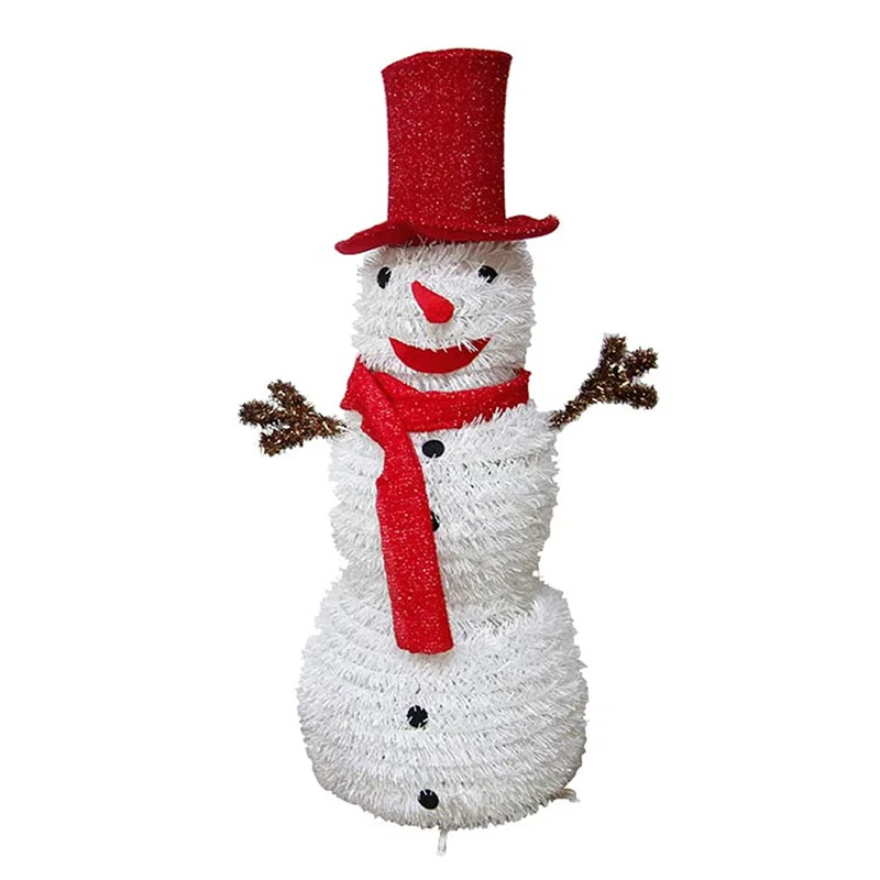 Christmas Collapsible Tinsel Snowman Christmas Tree New Year Home Doll For Holiday Home Christmas Decorations Hands And Scarf
Christmas Collapsible Tinsel Snowman Christmas Tree New Year Home Doll For Holiday Home Christmas Decorations Hands And Scarf