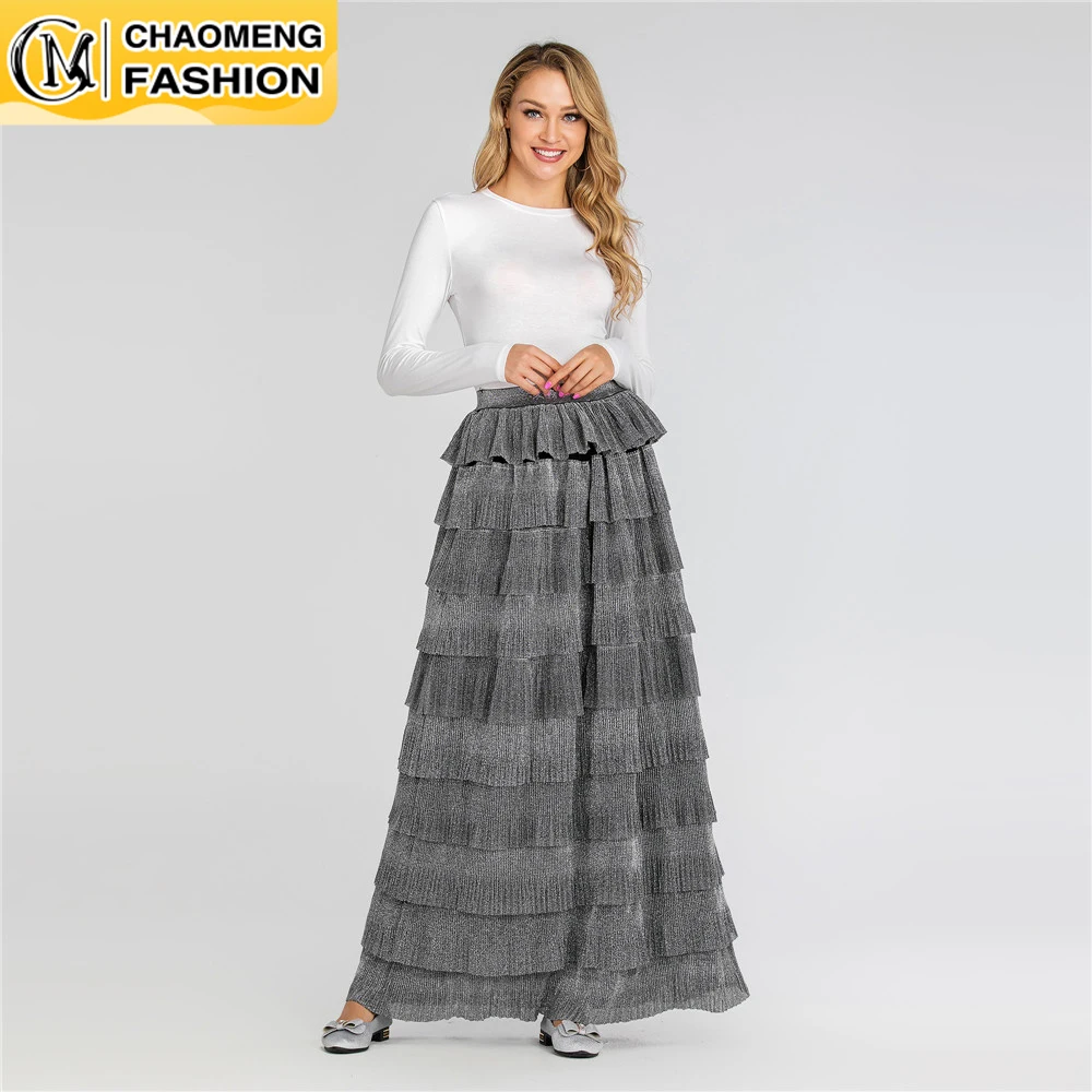 Fashion Multi-Color Patchwork Cakee Layered Maxi Long Skirt Abayas For Women Vestidos Jupe Femme Elegant Turkey Modest Dress
Fashion Multi-Color Patchwork Cakee Layered Maxi Long Skirt Abayas For Women Vestidos Jupe Femme Elegant Turkey Modest Dress