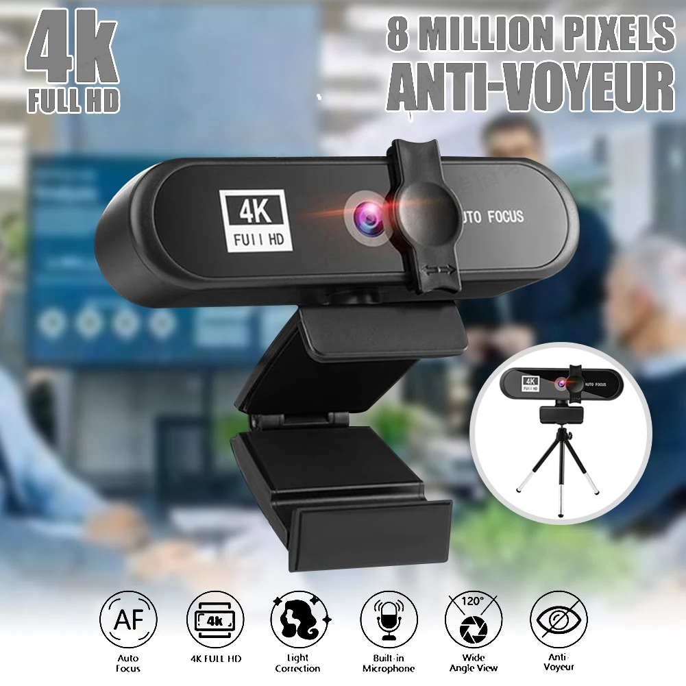 Live broadcast HD 1080P/2K/4K Conference PC Webcam with Microphone Autofocus USB Web Camera Laptop Desktop For Office home
Live broadcast HD 1080P/2K/4K Conference PC Webcam with Microphone Autofocus USB Web Camera Laptop Desktop For Office home