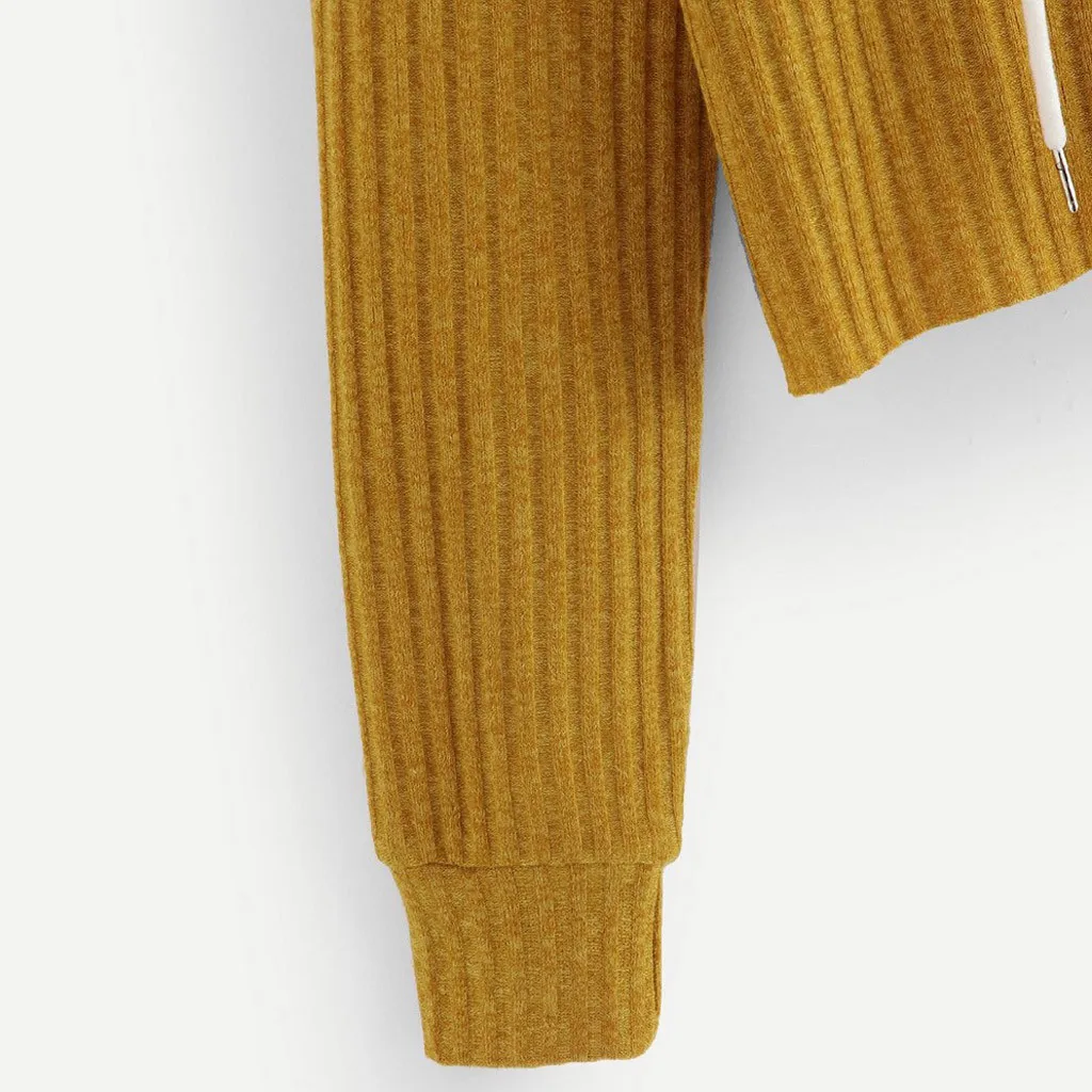 Ladies Drawstring Hoodie T-Shirt Womens Solid Color Stripe Long-Sleeved Hoody Shirt Autumn Solid Tops Female Basic Shirt
Ladies Drawstring Hoodie T-Shirt Womens Solid Color Stripe Long-Sleeved Hoody Shirt Autumn Solid Tops Female Basic Shirt