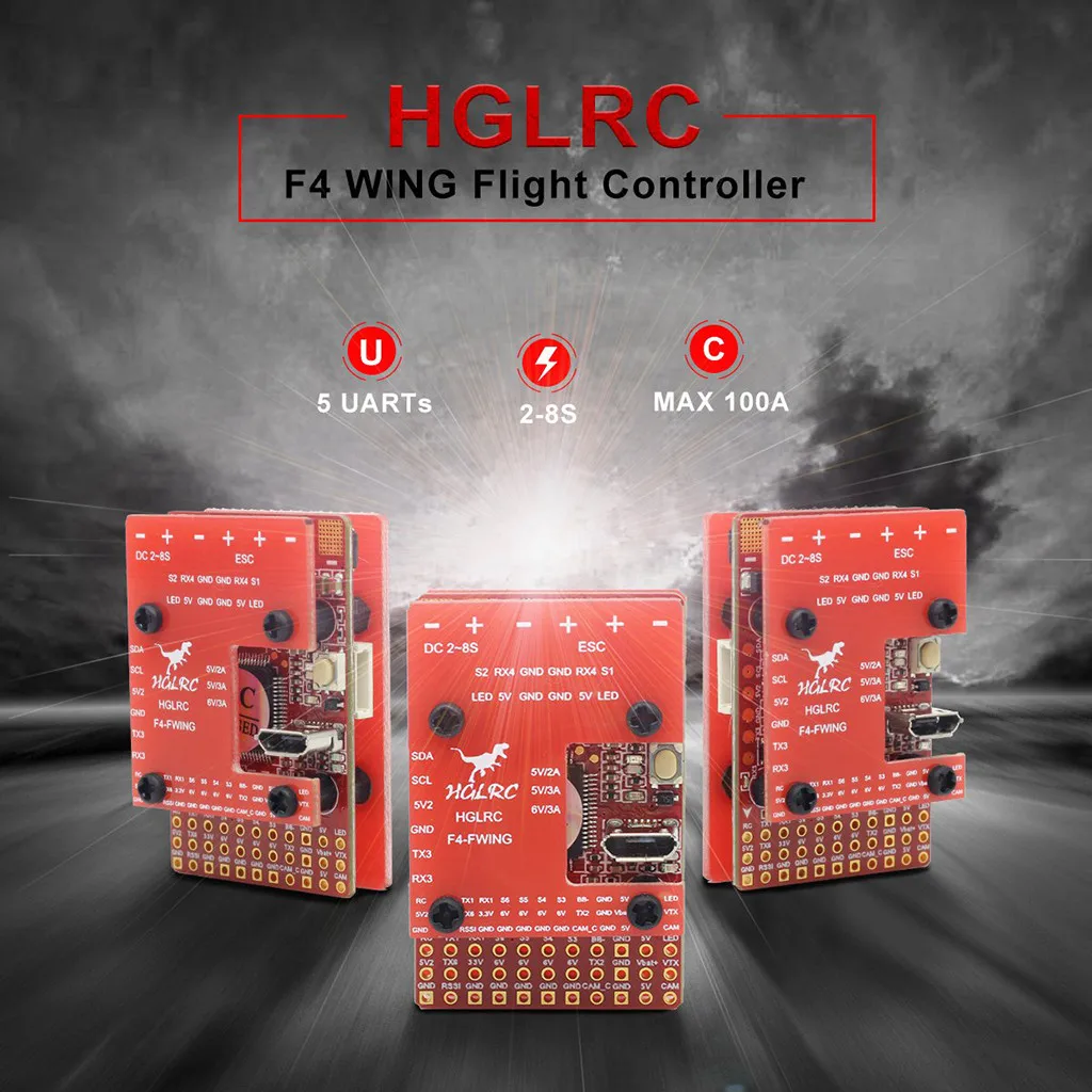 Контроллер полета HGLRC F4 крыло 20x20 2 8S BEC 6V для FPV Racing RC Quadcopter|Авиационные детали и