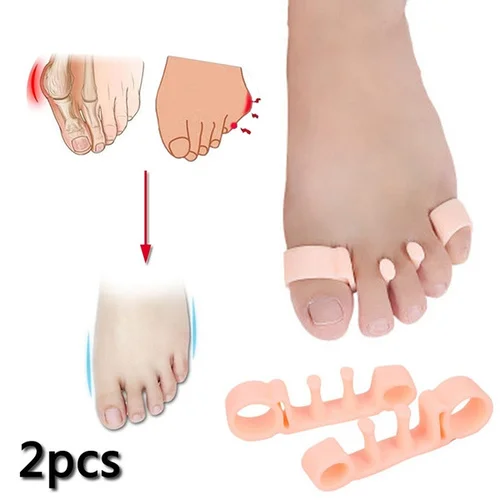 2pcs Silicone Toe Straightener Protector Foot Fingers Toe Separator Adjuster Protection Gel Sleeve Cylindrical Toe Splitter
2pcs Silicone Toe Straightener Protector Foot Fingers Toe Separator Adjuster Protection Gel Sleeve Cylindrical Toe Splitter