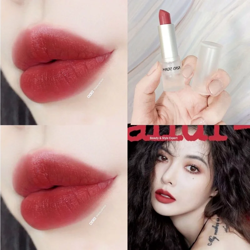Matte Frosted Ice Cube Velvet Matte Lipstick Long Lasting Waterproof and Not Easy To Stain Cup Lipstick Moisturizing Lips
Matte Frosted Ice Cube Velvet Matte Lipstick Long Lasting Waterproof and Not Easy To Stain Cup Lipstick Moisturizing Lips