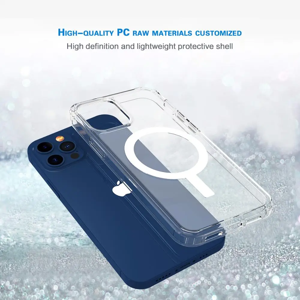 Magnetic for Magsafe Shockproof Protection Case for Iphone 12 Pro Max Iphone12 Mini Case Fitted Case Apple Iphones Clear 6.1
Magnetic for Magsafe Shockproof Protection Case for Iphone 12 Pro Max Iphone12 Mini Case Fitted Case Apple Iphones Clear 6.1