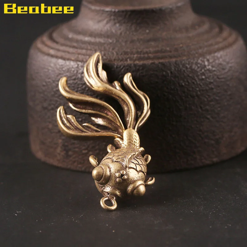 Vinatge Brass Cute Goldfish Key Pendant Antique Koi Car Key Chain Pendants Hanging Handmake DIY Animal Keychain Accessories Gift
Vinatge Brass Cute Goldfish Key Pendant Antique Koi Car Key Chain Pendants Hanging Handmake DIY Animal Keychain Accessories Gift