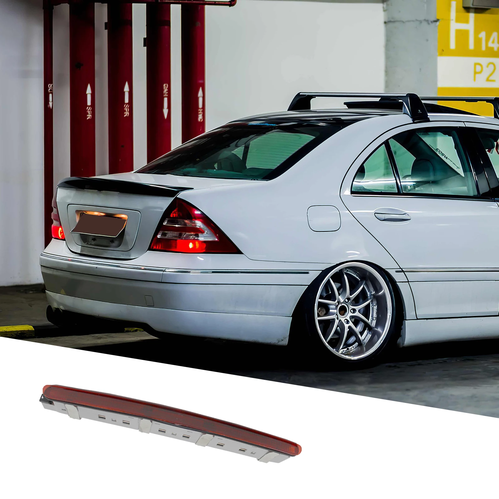 TiOODRE LED Brake Light 3rd Centre Rear Brake Light LED Tail Stop Light High Mount Stop Lamp for Mercedes-Benz 203 2000-2007
TiOODRE LED Brake Light 3rd Centre Rear Brake Light LED Tail Stop Light High Mount Stop Lamp for Mercedes-Benz 203 2000-2007