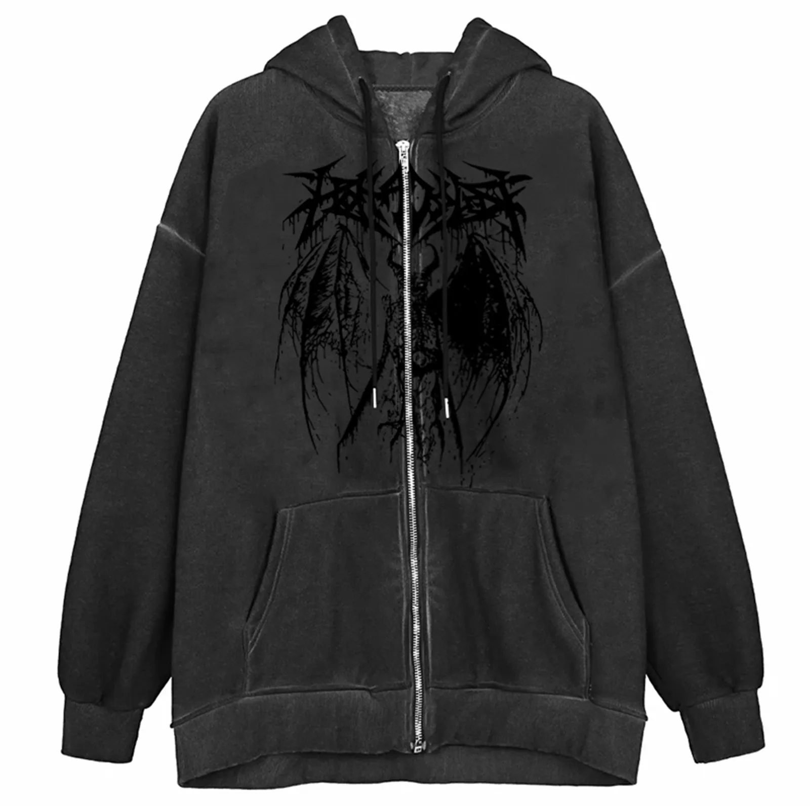 Combhasaki Women\u2019s Zip Up Hoodies Y2K Gothic Style Long Sleeve Devil Print Loose Fit Drawstring Sweatshirts
Combhasaki Women\u2019s Zip Up Hoodies Y2K Gothic Style Long Sleeve Devil Print Loose Fit Drawstring Sweatshirts