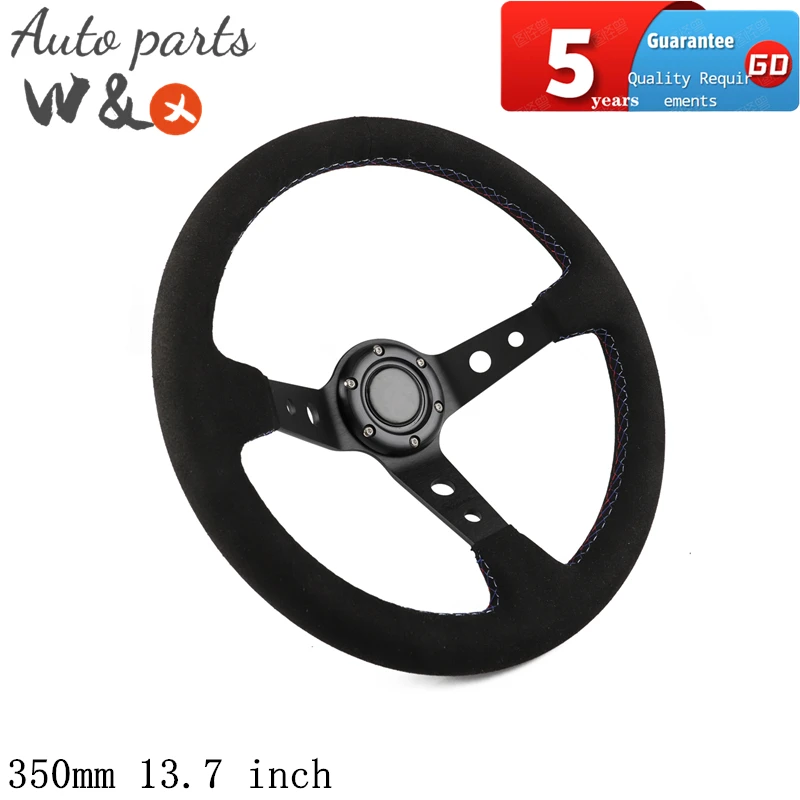Driving Wheel 350mm 13.7 inch Universal Steering WheelSimulation Of Kart Game + Horn Button SW-UN004BK 
Driving Wheel 350mm 13.7 inch Universal Steering WheelSimulation Of Kart Game + Horn Button SW-UN004BK