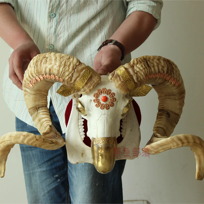 HEAD ARTS CRAFTS HANDMADE TIBETAN SHEEP SKULL COPPER CLAD DECORATIVE CRAFTS DECORATIVE ORNAMENTS HEAD SPECIMENS
HEAD ARTS CRAFTS HANDMADE TIBETAN SHEEP SKULL COPPER CLAD DECORATIVE CRAFTS DECORATIVE ORNAMENTS HEAD SPECIMENS