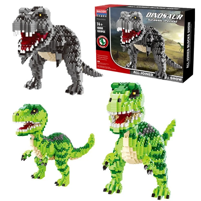 

Jurassic World 2 Building Blocks Dinosaurs Figures Bricks Duplos Tyrannosaurus Rex Park Indominus Assemble Kids Toys