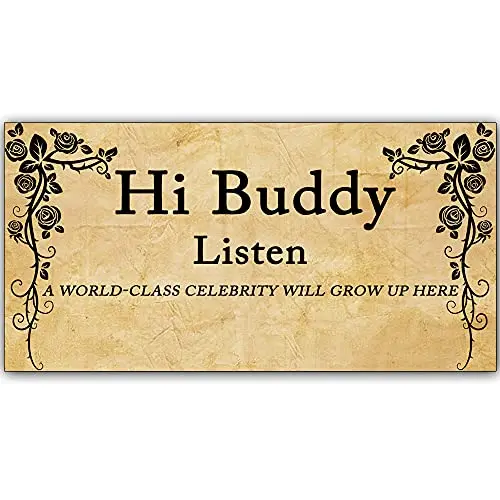 Original Retro Design Hi Buddy Tin Metal Signs Wall Art | Thick Tinplate Print Poster Wall Decoration for Garage
Original Retro Design Hi Buddy Tin Metal Signs Wall Art | Thick Tinplate Print Poster Wall Decoration for Garage