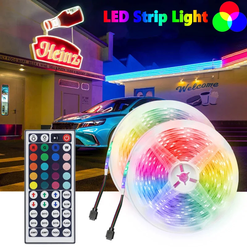 LED Lights Strip 5050 DC 12V RGB Colorful Tape Outside Garden Waterproof Led Lights for Room with Remote Wall Bedroom Home Docer
LED Lights Strip 5050 DC 12V RGB Colorful Tape Outside Garden Waterproof Led Lights for Room with Remote Wall Bedroom Home Docer