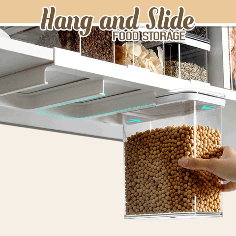 Cabinet Hanging Grain Storage Box Wall-mounted Food Storage Cans Food Storage Container Box Sliding Sealed Jar Kitchen Supplies
Cabinet Hanging Grain Storage Box Wall-mounted Food Storage Cans Food Storage Container Box Sliding Sealed Jar Kitchen Supplies