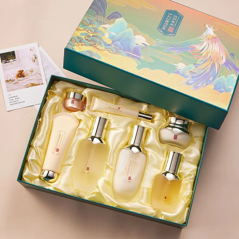 7pc Palace Style Facial Skin Care Set Truffle Sea Fennel Essence Moisturizing Repairing Anti Aging Wrinkle Face Tonic Cream Suit
7pc Palace Style Facial Skin Care Set Truffle Sea Fennel Essence Moisturizing Repairing Anti Aging Wrinkle Face Tonic Cream Suit