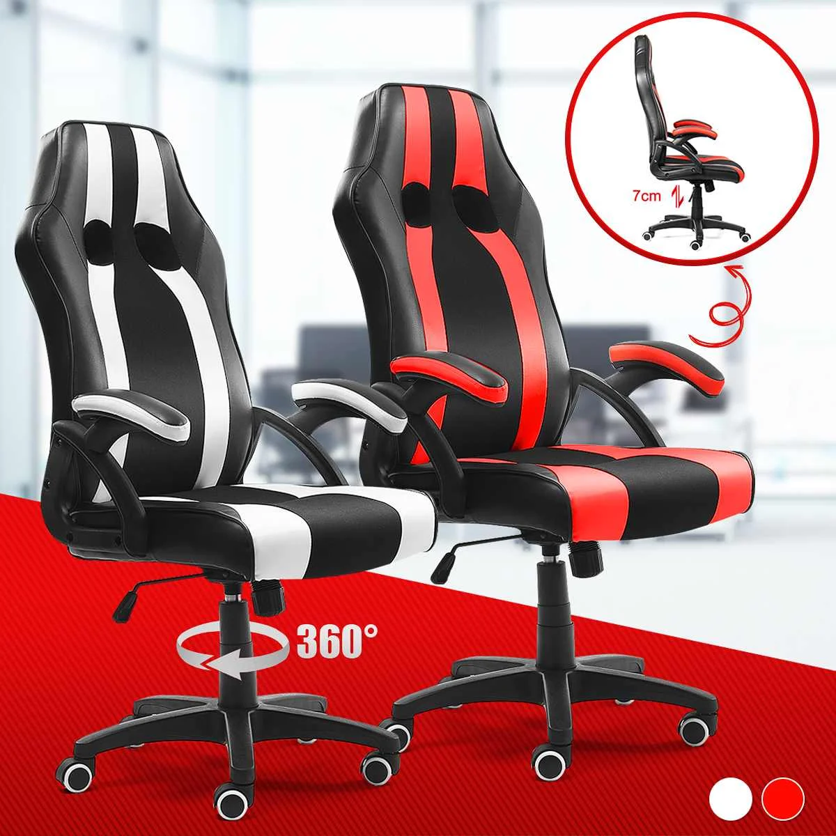 Office Chairs Racing Leather Reclining Gaming Chair WCG Computer Chair Household Chair Desk Chair Armchairs Office Furniture
Office Chairs Racing Leather Reclining Gaming Chair WCG Computer Chair Household Chair Desk Chair Armchairs Office Furniture