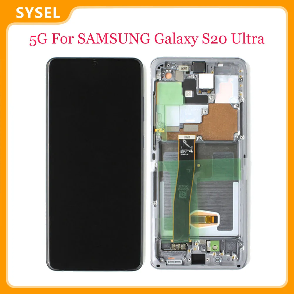 6.9'' SUPER AMOLED 5G For SAMSUNG Galaxy S20 Ultra LCD G988 G988F Touch Screen Digitizer Assembly Parts
6.9'' SUPER AMOLED 5G For SAMSUNG Galaxy S20 Ultra LCD G988 G988F Touch Screen Digitizer Assembly Parts