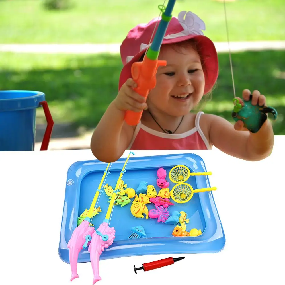 14PCS/Set Children Floating Fishing Toy Game Fishing Magnetic Inflatable Swimming Pool Bathtub Outdoor Toys Set
14PCS/Set Children Floating Fishing Toy Game Fishing Magnetic Inflatable Swimming Pool Bathtub Outdoor Toys Set