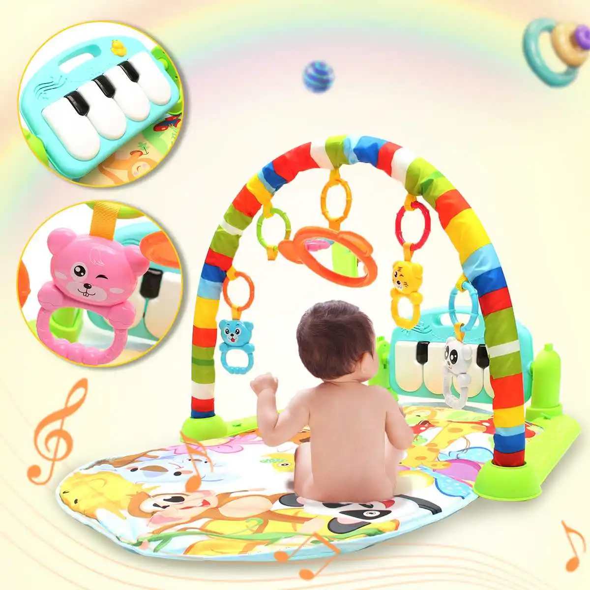 Play Mat Baby Carpet Music Puzzle Mat With Piano Keyboard Educational Rack Toys Infant Fitness Crawling Mat Gift For Kids Gym
Play Mat Baby Carpet Music Puzzle Mat With Piano Keyboard Educational Rack Toys Infant Fitness Crawling Mat Gift For Kids Gym