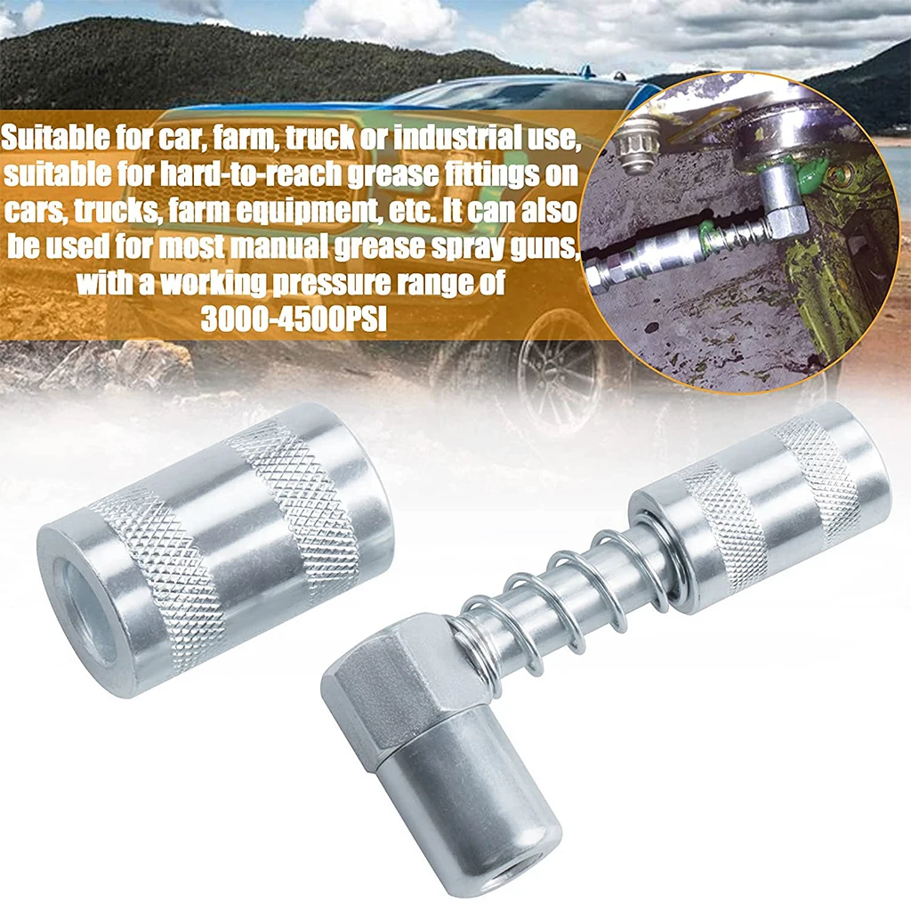 Excavator 90 Degree Grease Coupler Adapter Grease Fitting Tool Replacement, Simple Installation, Compact Lightweight
Excavator 90 Degree Grease Coupler Adapter Grease Fitting Tool Replacement, Simple Installation, Compact Lightweight