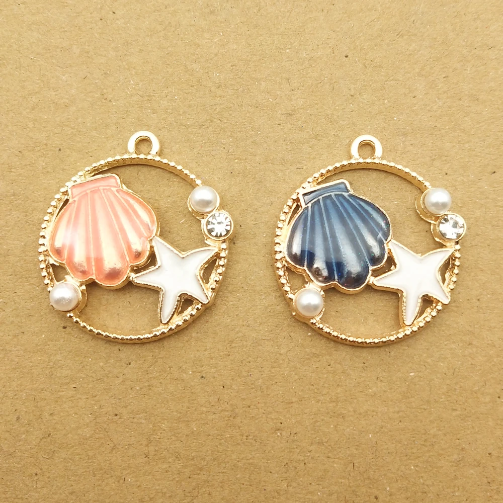 10pcs 25x27mm enamel shell charm for jewelry making and crafting earring charm fashion pendant zinc alloy
10pcs 25x27mm enamel shell charm for jewelry making and crafting earring charm fashion pendant zinc alloy