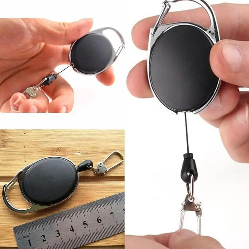 Creative Adjustable Telescopic Keychain Spring Key Wire EDC Carabiner T Ring Outdoor Rope Outdoor Buckle Anti-lost Security H1F5 
Creative Adjustable Telescopic Keychain Spring Key Wire EDC Carabiner T Ring Outdoor Rope Outdoor Buckle Anti-lost Security H1F5