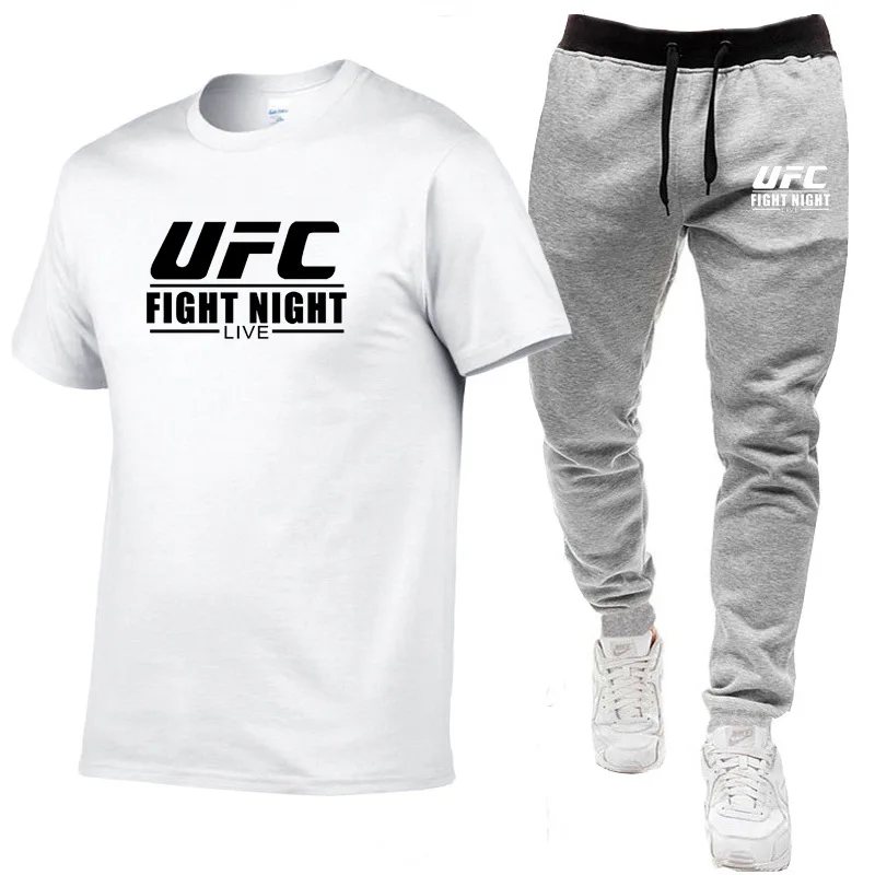2021 Fashion Casual MMA Sportswear Summer Alphabet Print Suit Men's Jogging Fitness Suit Men's Suit T-shirt + Pants 2-Piece Set
2021 Fashion Casual MMA Sportswear Summer Alphabet Print Suit Men's Jogging Fitness Suit Men's Suit T-shirt + Pants 2-Piece Set