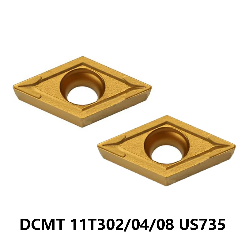 10pcs Original DCMT 070204 DCMT070204 DCMT11T302 DCMT11T304 DCMT11T308 US735 Carbide Inserts Lathe Cutter CNC Turning Tools
10pcs Original DCMT 070204 DCMT070204 DCMT11T302 DCMT11T304 DCMT11T308 US735 Carbide Inserts Lathe Cutter CNC Turning Tools