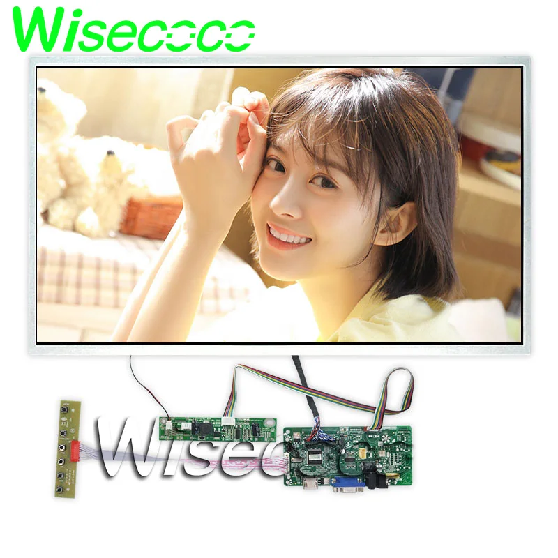 

wisecoco 21.5 inch 1920x1080 fhd lcd module lvds VGA board high brightness tft ips lcds screen