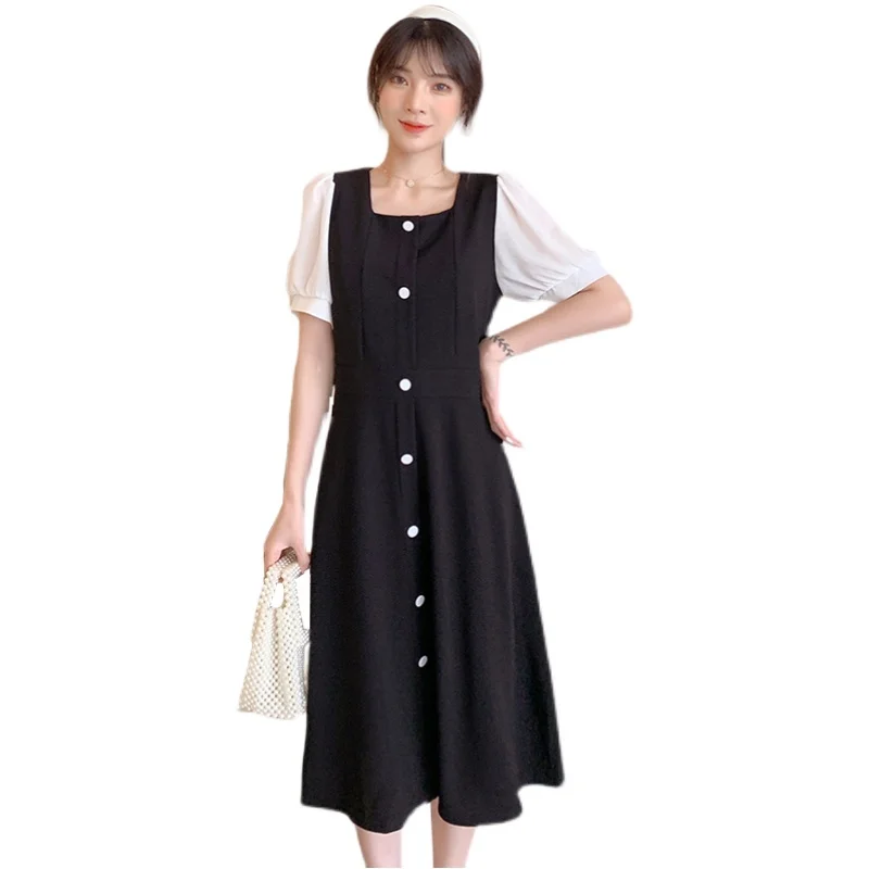 3098# Summer Chic Korean Fashion Patchwork Maternity Nursing Long Dress A Line Loose Slim Clothes for Pregnant Women Pregnancy
3098# Summer Chic Korean Fashion Patchwork Maternity Nursing Long Dress A Line Loose Slim Clothes for Pregnant Women Pregnancy