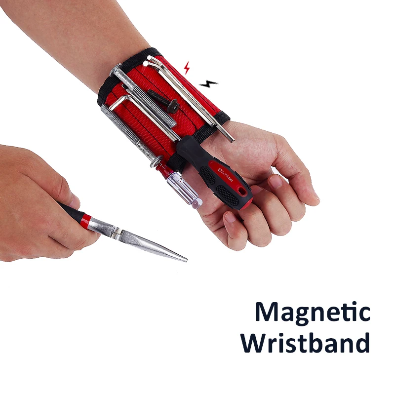 Magnetic Wristband Portable Tool Bag Electrician Wrist Tool Belt Screws Nails Drill Bits Bracelet For Repair Tool Bag
Magnetic Wristband Portable Tool Bag Electrician Wrist Tool Belt Screws Nails Drill Bits Bracelet For Repair Tool Bag