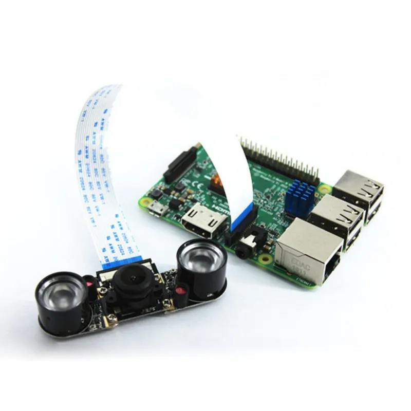 Night Vision Fisheye Camera 5MP 130 Degree Focal Adjustable Camera For Raspberry Pi 3B/Plus
Night Vision Fisheye Camera 5MP 130 Degree Focal Adjustable Camera For Raspberry Pi 3B/Plus