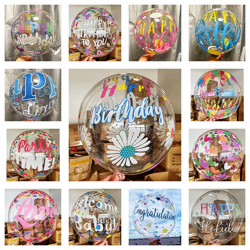 20inch BOBO Ball Double-Sided Printing Birthday Party Festival Wedding Company Anniversary Scene Layout Transparent Bobo Balloon
20inch BOBO Ball Double-Sided Printing Birthday Party Festival Wedding Company Anniversary Scene Layout Transparent Bobo Balloon