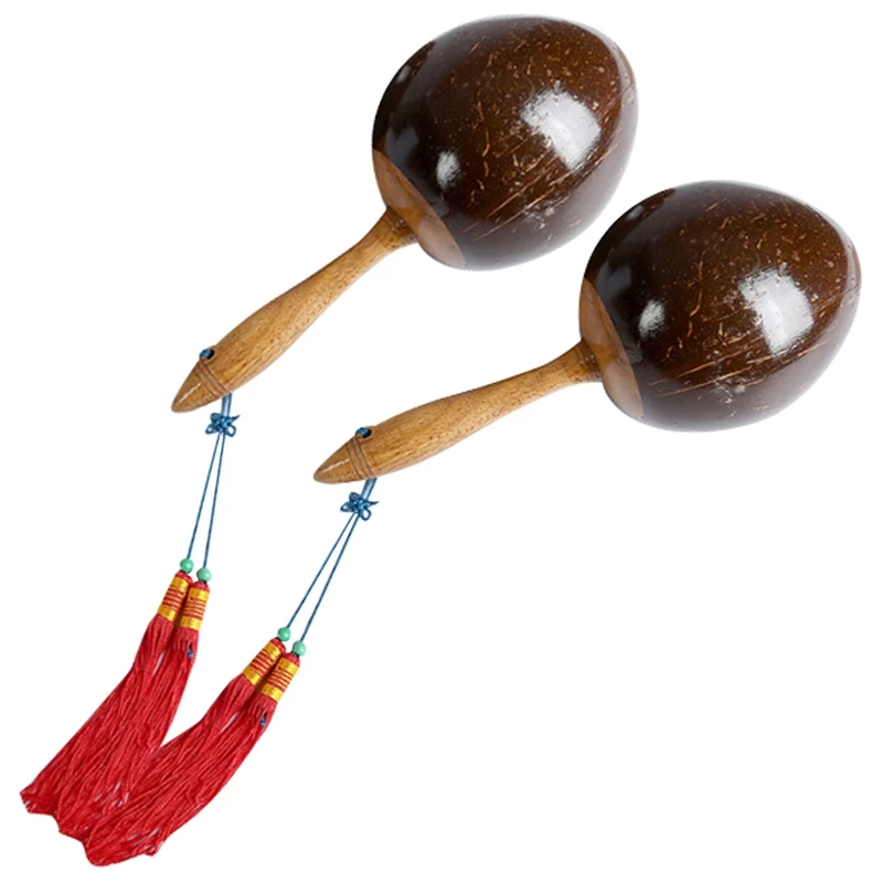 1 Pair Cocktail shakerMaracas Coconut Shell Wooden Maraca Sand Hammer Shaker Children Kid Early Education Musical Instrument Toy
1 Pair Cocktail shakerMaracas Coconut Shell Wooden Maraca Sand Hammer Shaker Children Kid Early Education Musical Instrument Toy