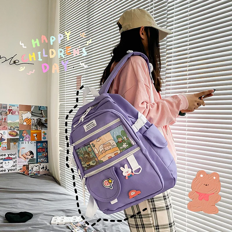 Japanese Preppy Backpacks New 2021 Fashion Nylon Waterproof Backpack Multipockets Large-capacity School Bags For Teenage Girls
Japanese Preppy Backpacks New 2021 Fashion Nylon Waterproof Backpack Multipockets Large-capacity School Bags For Teenage Girls
