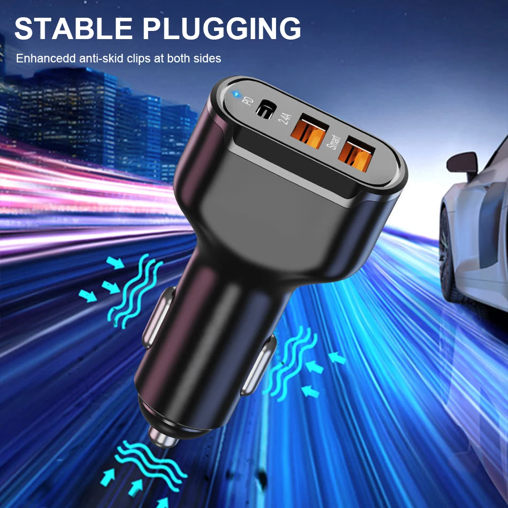 Dual USB 12V 24V Car Fast Charger PD Type-C 30W Fast Charging Universal Car USB Charger Lighter Adapter for iPhone Huawei Xiaomi
Dual USB 12V 24V Car Fast Charger PD Type-C 30W Fast Charging Universal Car USB Charger Lighter Adapter for iPhone Huawei Xiaomi