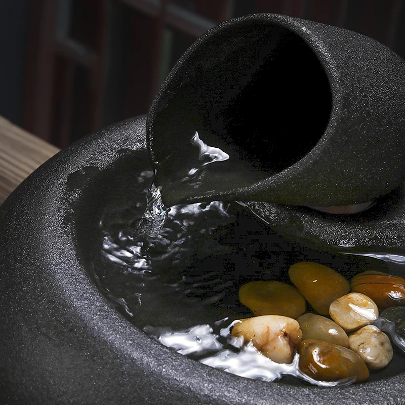 Home Fortune Feng Shui Change of Luck Flowing Water Ornaments Ceramic Small Size Office Counter TV Cabinet Decoration Opening
Home Fortune Feng Shui Change of Luck Flowing Water Ornaments Ceramic Small Size Office Counter TV Cabinet Decoration Opening