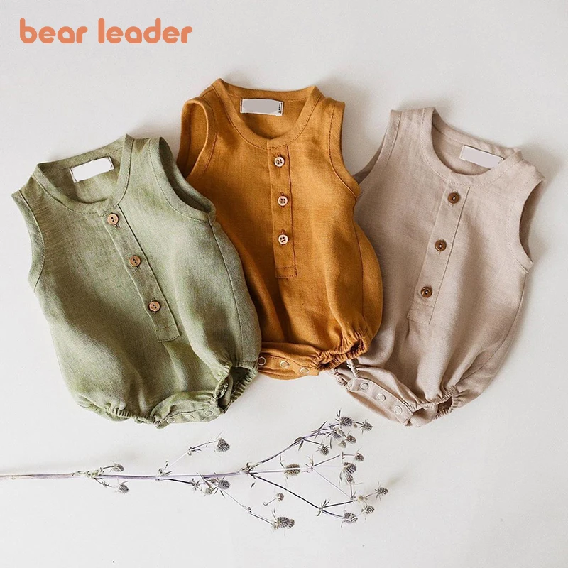 Bear Leader Summer Baby Boys Girls Casual Rompers Fashion Solid Color Sleeveless Jumpsuits Toddler Clothes Outfits For 0-2 Years
Bear Leader Summer Baby Boys Girls Casual Rompers Fashion Solid Color Sleeveless Jumpsuits Toddler Clothes Outfits For 0-2 Years