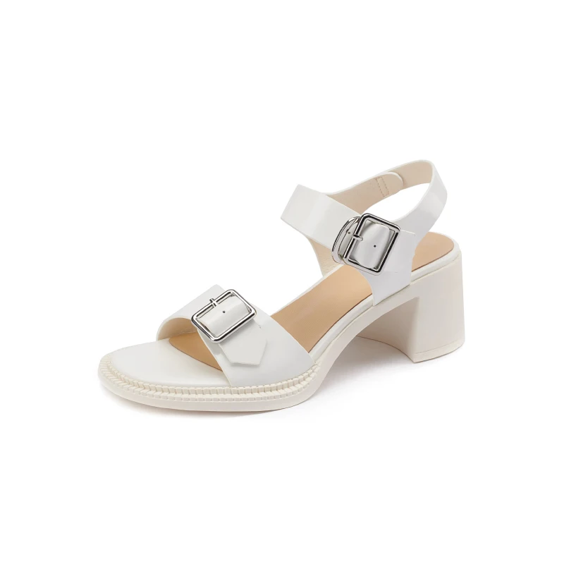 Genuine Leather Summer Shoes for Women Buckle Strap Thick Heels Woman Sandals Fashion Shoes Ladies High Heels Daily Footwear
Genuine Leather Summer Shoes for Women Buckle Strap Thick Heels Woman Sandals Fashion Shoes Ladies High Heels Daily Footwear