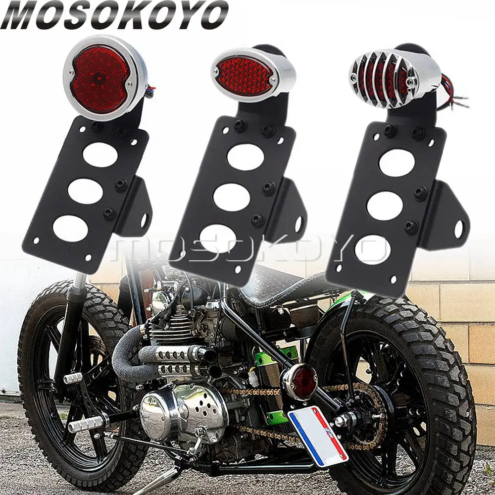 For Harley Bobber Chopper Side Mount Tail Brake Light w/ License Number Plate Bracket for Yamaha Kawasaki BMW Street Sports Bike
For Harley Bobber Chopper Side Mount Tail Brake Light w/ License Number Plate Bracket for Yamaha Kawasaki BMW Street Sports Bike