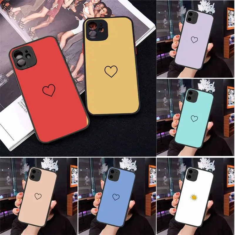 love heart Phone Case Matte Transparent for iPhone 7 8 11 12 s mini pro X XS XR MAX Plus cover funda
love heart Phone Case Matte Transparent for iPhone 7 8 11 12 s mini pro X XS XR MAX Plus cover funda
